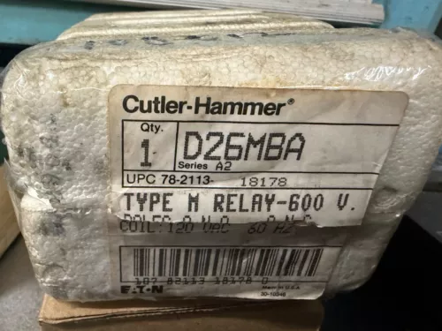Cutler -Hammer D26MBA Relay