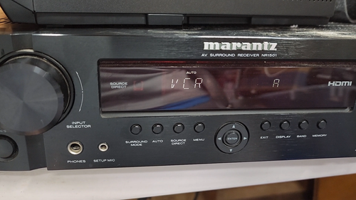 Marantz NR1501 7.1 Channel Surround A/V Receiver FOR PARTS or REPAIR READ BELOW! - Video 1 of 1