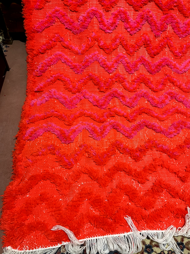 Colored Berber rug Moroccan vintage carpet Berber Wool rug Handmade vintage rug - Picture 4 of 9