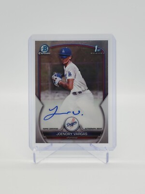 2023 Bowman Chrome JOENDRY VARGAS Auto Autograph - ? Hot Prospect 