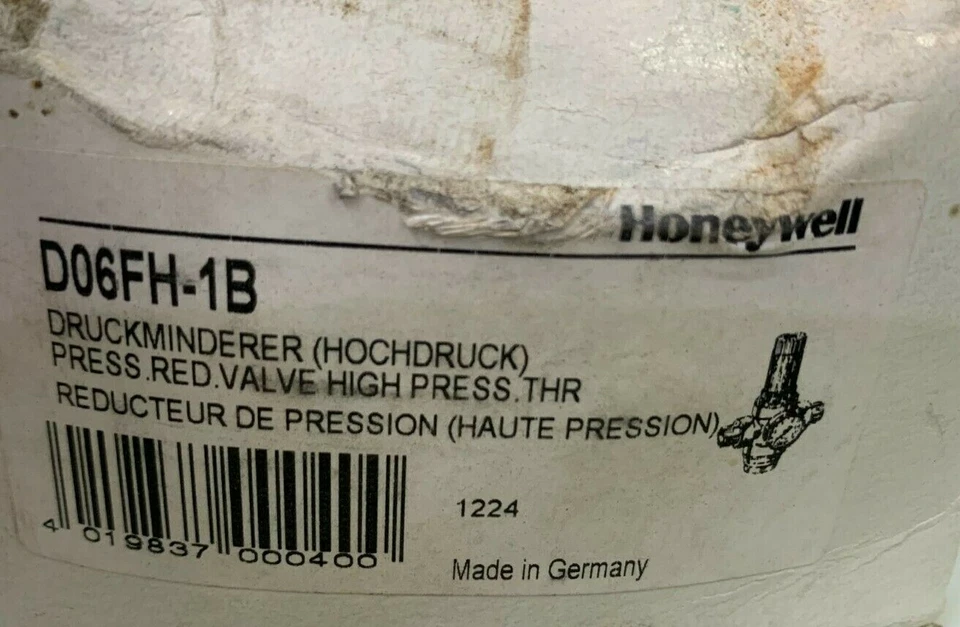 HONEYWELL  D06FH-1B  Pressure  Reducing Valve 1" BSP 1.5 - 12 bar Max. 25 bar - Image 2 of 3