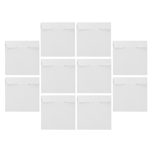 10pcs White Cardboard CD/DVD Mailer Envelopes Flat Protective CD Shipping Boxes - Afbeelding 5 van 12