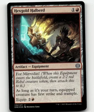 MTG Hexgold Halberd 136 FOIL Phyrexia: All Will Be Uncommon
