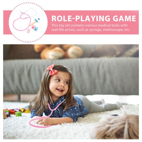 Non-medical Non-medical Stethoscope Toy Set Kit for Children Toddler Playset - Picture 7 of 12