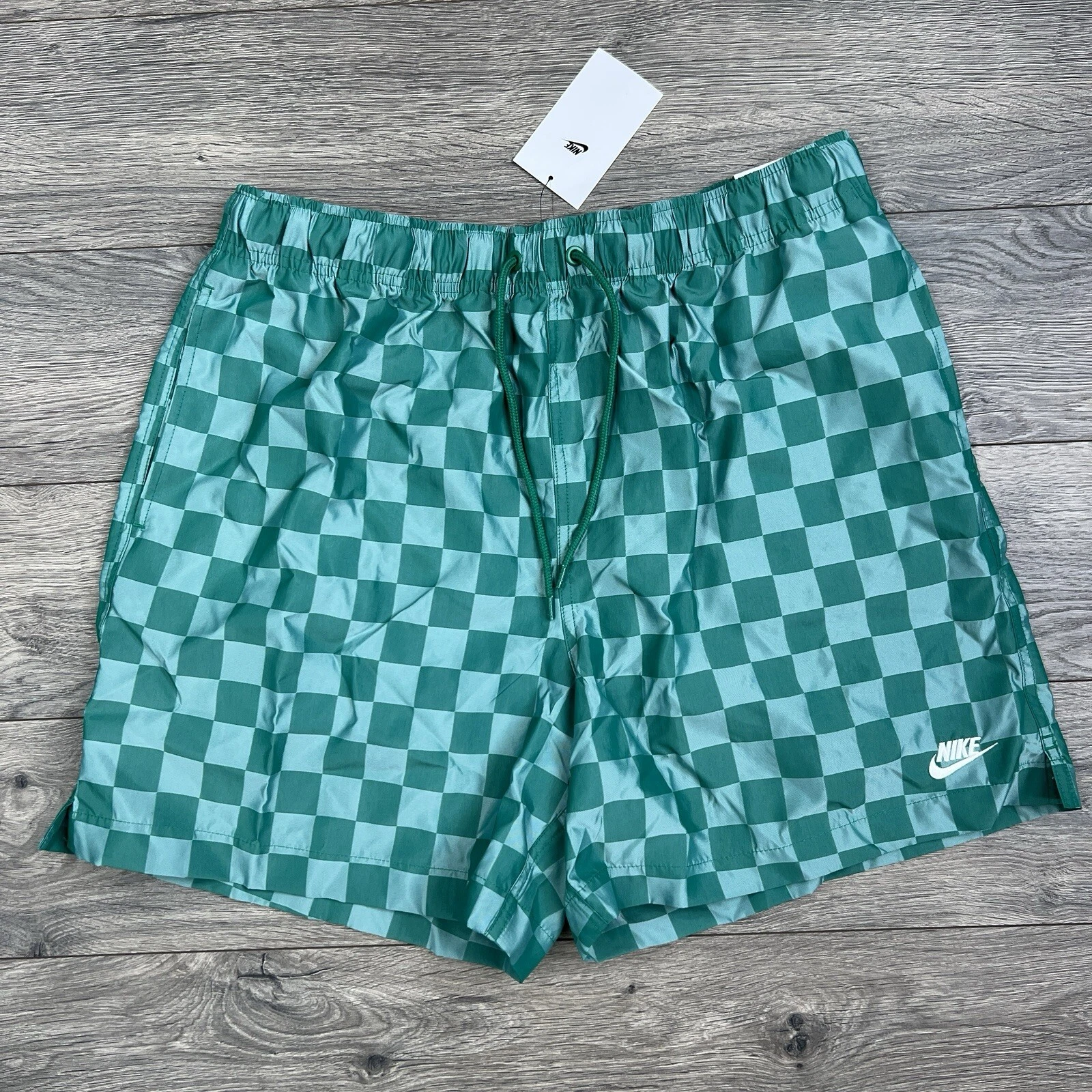 Nike Shorts Size XL Mens Malachite Green Club Flow Checkers $60