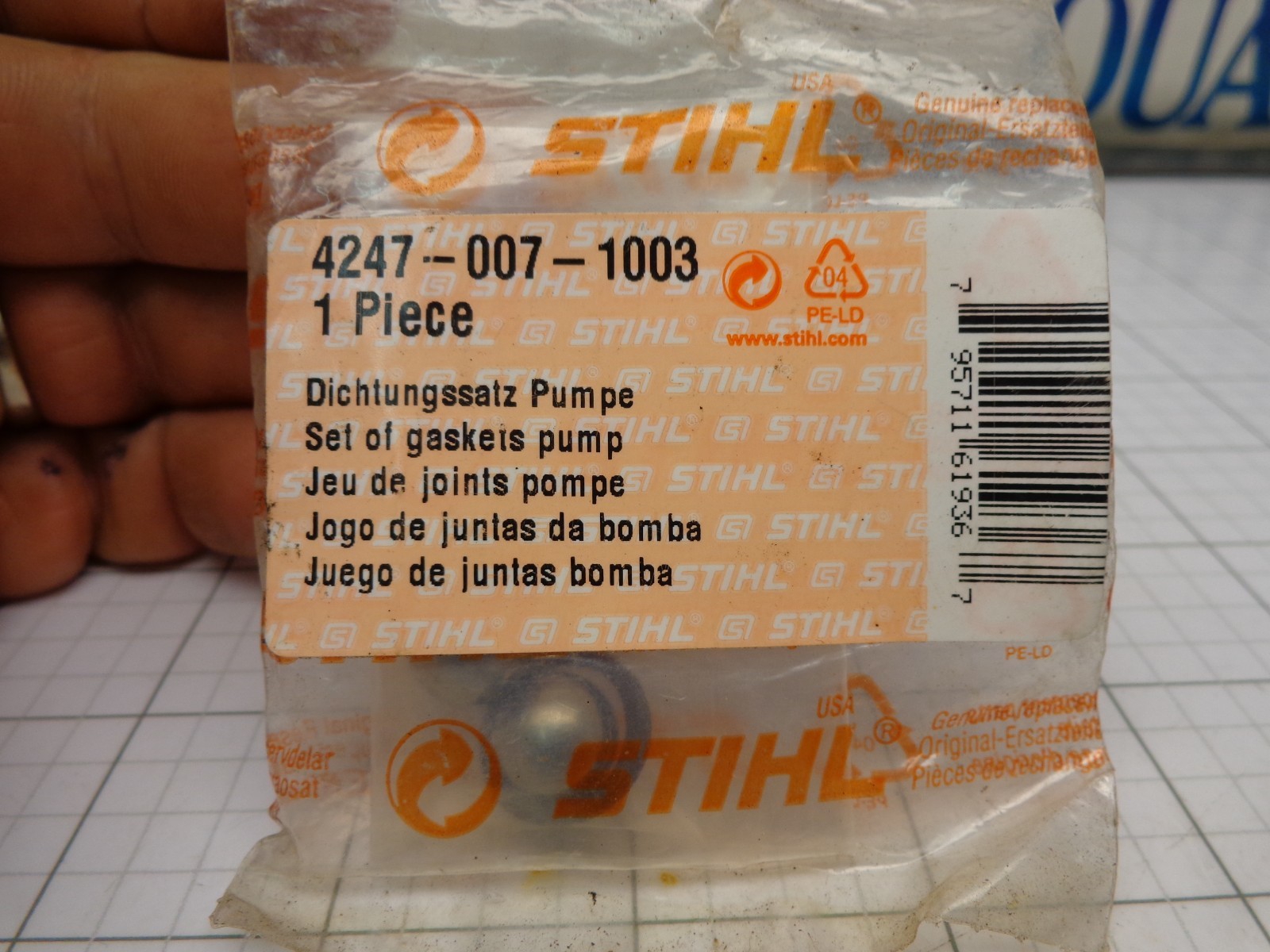 Stihl 4247 007 1003 Set of Pump Gaskets and Balls OEM NOS | eBay