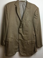 Ermenegildo Zegna Men's Tan Long Sleeve Sport Coat Blazer