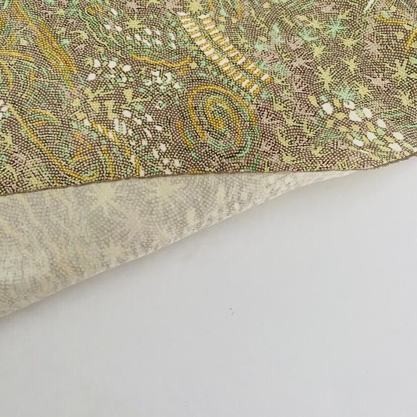 Stream Plain #B 13.5x58 Vintage Jacquard Japanese Kimono Stream Plain #B 13.5x58 Vintage Jacquard Japanese Kimono
