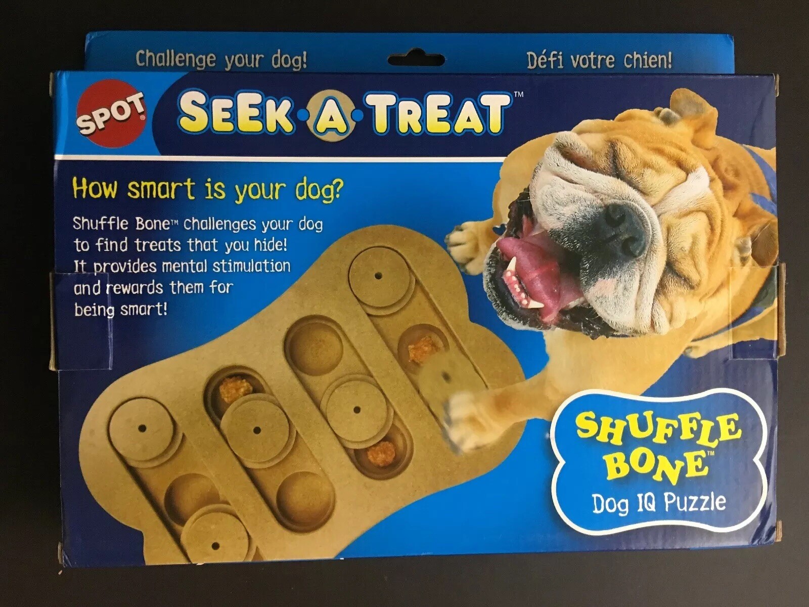 seek a treat dog puzzle