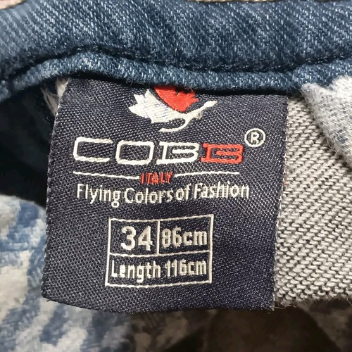 COBB Italy Narrow Fit Low Rise Medium Wash Denim Jeans Mens Size 34X27 RARE - Picture 21 of 22