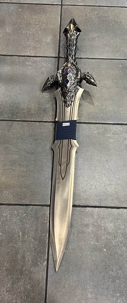 Anduin Lothar Sword World Of WarCraft 1:1 Scale Metal Cosplay 43