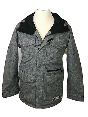 Burton グレー ジャケット 4ポケット Burton Men's Ski/Snowboard Covert Jacket Bog Heather Gray Size XS