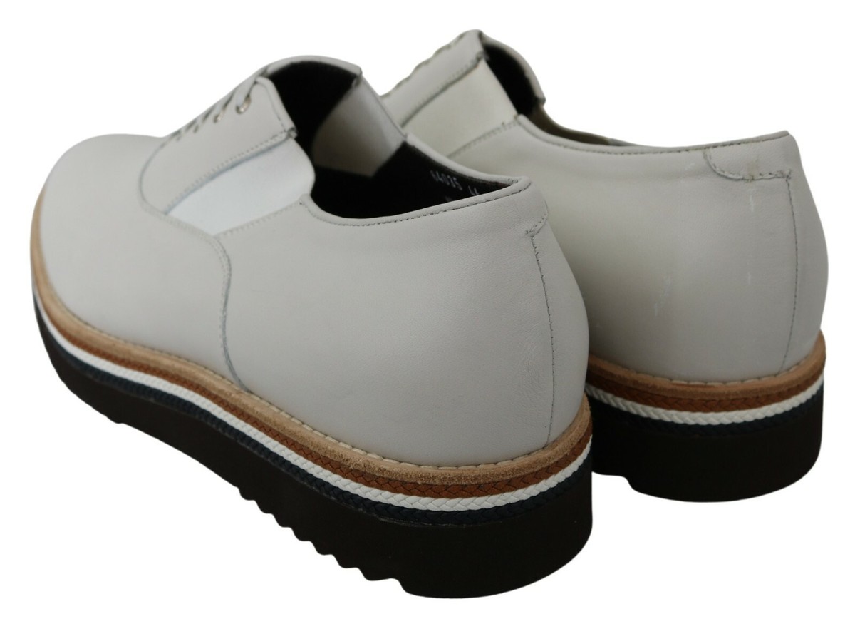 ALBERTO GUARDIANI Shoes White Skin Lace-ups Dress Formal Men 