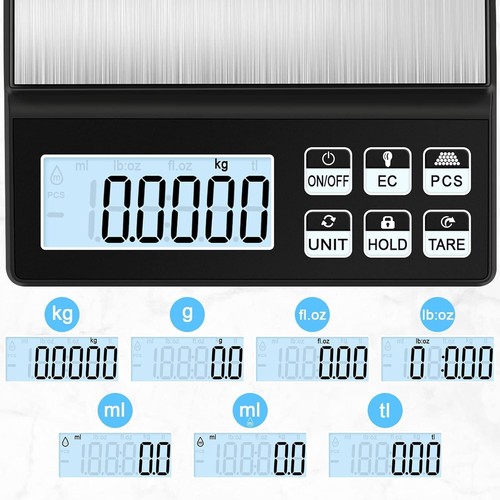 Digital Kitchen Scale 5kg/0.1g Rechargeable Food Scale High Precision Pocket Foo - Picture 6 of 7