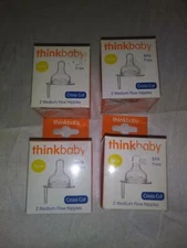 Thinkbaby Stage 2 - Cross Cut - Med Flow w/ Venting System, Natural, 3-6 Months