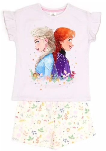 Pigiama corto cotone Frozen 2 nuovo con etichette Disney Store - età 4 anni - Anna & Elsa - Foto 1 di 5