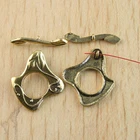 12sets 28*23mm Dark Gold-tone Curved Rim Charm Findings H1271