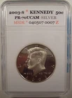 2003-S SILVER KENNEDY HALF DOLLAR A PERFECT GEM SPOTLESS LQQK