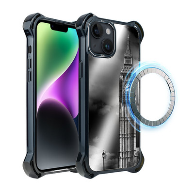 Hülle für iPhone 14 Plus IBIZU DropGuard Ultra mit MagSafe, Noir City, Big Ben