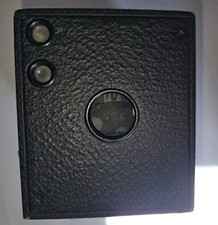 Antique Kodak No. 3 Box Camera for 124 Roll Film 1907-1916 Pebble Black Leather