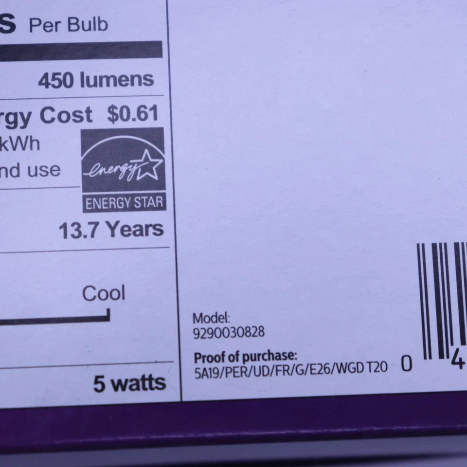 (4-Pk) Philips Flicker Free Frosted Dimmable LED Light Bulb Soft White 450 Lumen - Image 2 of 4