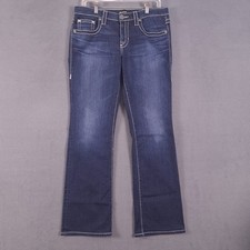 Big Star Jeans Womens 30 Blue Stretch Denim Remy Boot Mid Rise Cowgirl Western