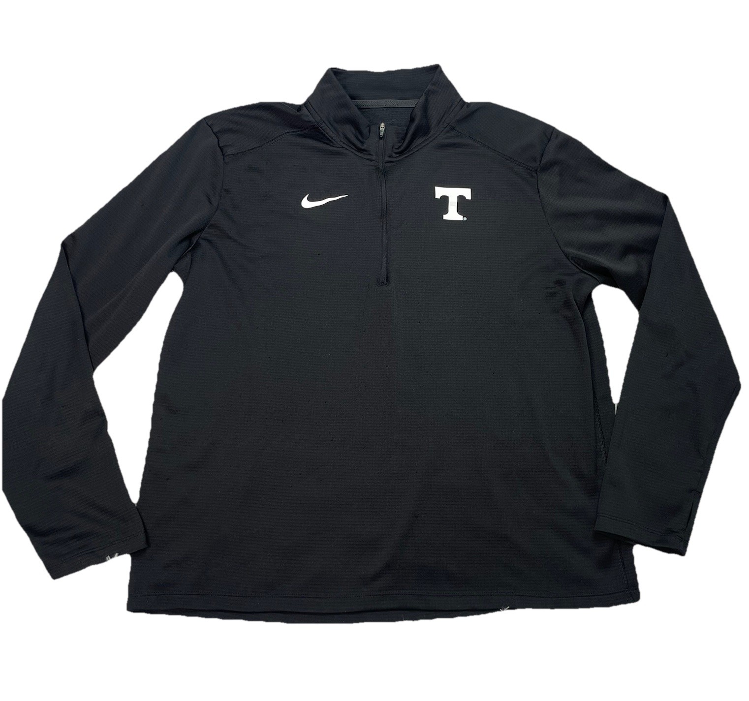 Nike Tennessee Volunteers 1/4 Zip Pullover Mens Size XL Black NCAA College