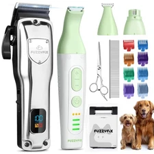 FuzzyFix Dog Grooming Kit, Dog Clippers for Grooming for Thick Heavy Coats, P...