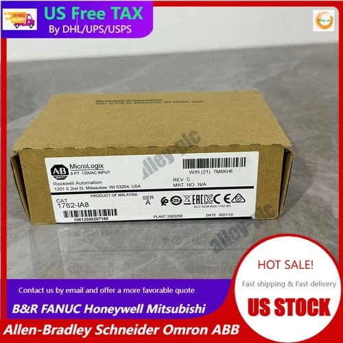 nEW INBOX Allen-Bradley 1762-IA8 MicroLogix 8 Point 120 VAC Input Module vip - Picture 1 of 1