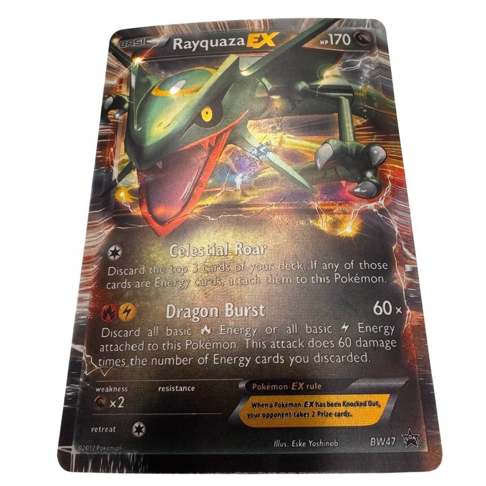 Pokemon Rayquaza EX BW47 Black Star Promo Holo Rare Dragon Card 2012 BW47