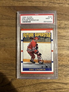 Eric Lindros 1990-91 Score Rookie Card RC HOF PSA 9 MINT 