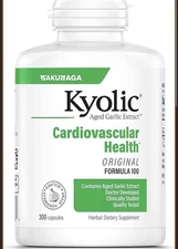 Kyolic Aged Garlic Extract 300-Caps – Odorless Heart & Immune Support Supplement