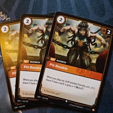 Pit Rookie Riftbound League of Legends NM English 136/298 Playset 3x 