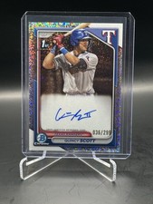 2024 1st Bowman Chrome - Prospect Autographs Quincy Scott #CPA-QS Speckle /299