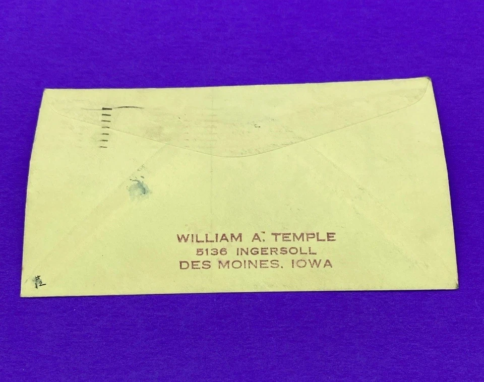 Cubierta anti-Hitler WAT de la Segunda Guerra Mundial con sello de película - 1944 Iowa a Canadá propaganda Foto 2 de 2