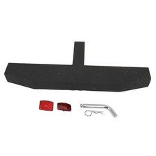 Universal Hitch Step 23.82" Tow Bumper Step with Pin Reflectors - Fits 2