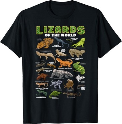 Lizard Shirt Lizards Animal of The World Reptile Herpetology T-Shirt