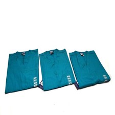  3 NEW Cherokee Workwear 4777 TLBW Teal Unisex Fit XX-Small Scrub Shirts XXS 