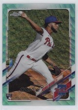 2021 Topps Chrome Aqua Wave Refractor 77/199 Adonis Medina #120 ya6