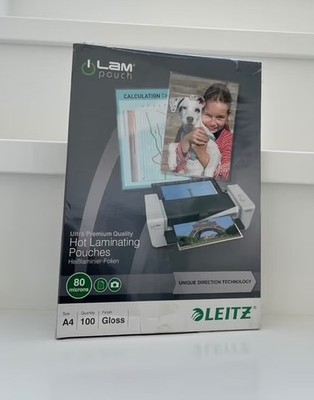 OVP Leitz iLAM Pouch UDT Laminierfolien 74780000 A4 80 mic glossy 100 Folien