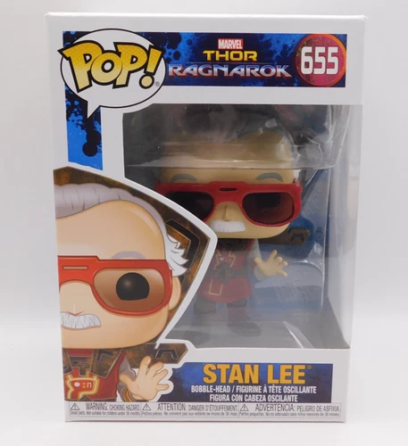 Funko Pop! Marvel Thor Ragnarok Stan Lee Bobble-Head 655 VAULTED w/Protector