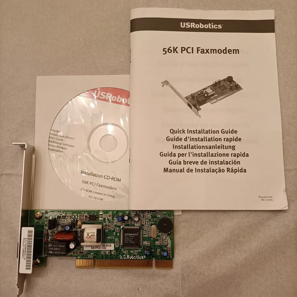 MODEM FAX PCI FAXMODEM US ROBOTICS - Immagine 4 di 4