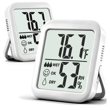 2 Pack Room Thermometer for Home, Hygrometer Indoor Humidity Meter Gauge