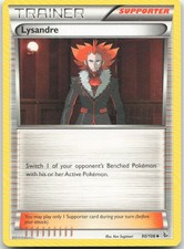 Lysandre 90/106 Uncommon Flashfire Pokemon Moderately Played