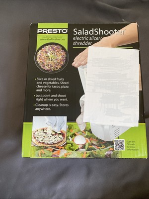 Presto Salad Shooter Electric Slicer Shredder  New Open Box 2018 Model no. 02910