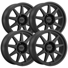 Set Of 4 Thret Off-road 705 Flood 17x9 6x5.5 0mm Satin Black Wheels Rims