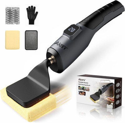 Electric Grill Brush - Bristle Free Grill Brush for Outdoor Grill, Cordless BBQ
