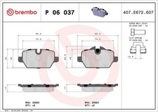 Bremsbelagsatz Hinten Lucas-System für BMW E81 E87 E82 E90 E92 Mini 04-16