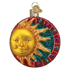 Old World Christmas Jeweled Sun Glass Tree Ornament FREE BOX 22042