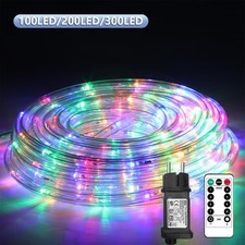 10m LED Lichtschlauch Lichterschlauch Garten Deko Außen Innen IP65 Lichterkette